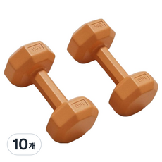 탑피아 여성용 아령 오렌지, 10개, 1kg