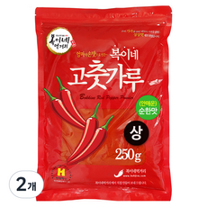 BokineMeokgeori 中國產不辣辣椒粉 溫和口味 辣炒年糕醬用, 250g, 2個