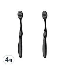 DEWYTREE New Face 5重矽膠舌苔清潔器 黑色, 4個