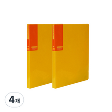 희망화일 아이콘 칼라 화일 40P 내지 고정형, 노랑, 4개