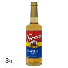 토라니 오리지널 헤이즐넛향 시럽, 3개, 750ml