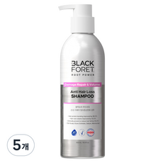 블랙포레 루트파워 손상 리페어 탈모증상완화 샴푸, 5개, 500ml