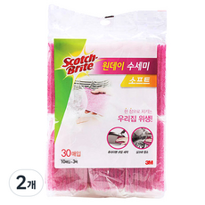 3M Scotch-Brite 百利 一日柔軟菜瓜布, 2個, 30入