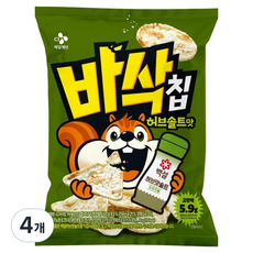 Basak Chip CJ 香草鹽味 高蛋白米餅, 4個, 45g