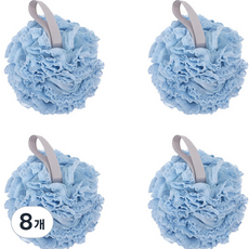 THE ZAKKA 花朵蕾絲泡沫沐浴球, 1入, 藍色, 8個