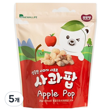 또또맘 유아용 콘스낵 사과팝, 사과맛, 25g, 5개