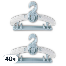 Itgom 兒童用防滑衣架, 40個, 藍色