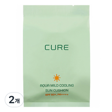 KIMJEONGMOON-ALOE La Sense 蘆薈修護水感溫和涼爽防曬氣墊 SPF50+ PA++++ 補充蕊, 25g, 2個