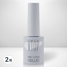 Gellic V 凝膠霧面上層, 單一顏色, 10ml, 2個