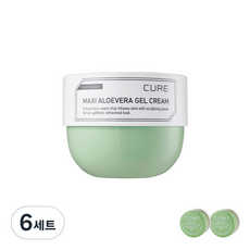 김정문알로에 큐어 맥시 알로에베라겔 크림 250ml + 미니크림 3.5g x 2p, 6세트