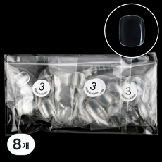 Lvia 美甲腳趾透明3號 50p, 透明, 8個