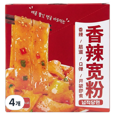 대콴펀 즉석 바로먹는 향라맛 넙적당면 20p, 600g, 4개