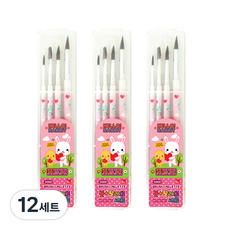 misoro 5000毛筆 4種+調色盤 1240, 粉色, 12套