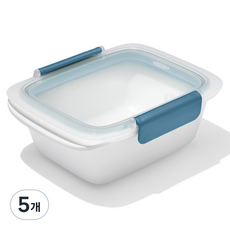 옥소 굿그립 프렙 앤 고 밀폐용기 오션블루, 5개, 800ml