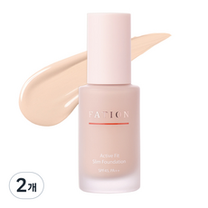 파티온 액티브 핏 슬림 파운데이션 SPF45 PA++ 35ml, P21 브라이트 스킨, 2개