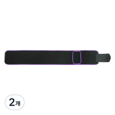 簡約俐落腰部支撐帶 紫紅色壓紋 口袋型, 2個