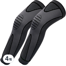 심플라인 짱짱 롱 무릎보호대 블랙, 4개