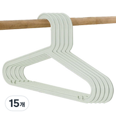 Clair 簡約彩色極簡衣架, 15個, 薄荷綠