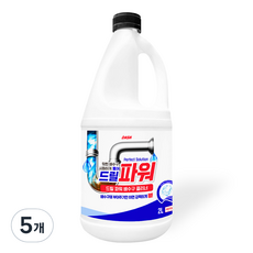 DASH 드릴 파워 초강력 배수구 클리너, 2L, 5개