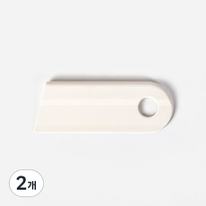 JAJU 간편하게 사용하는 실리콘 미니 스퀴지, 아이보리, 2개