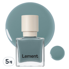 Lement 彩色指甲油, 9.5毫升, 5個, 62 寂靜藍
