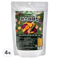 TROEAT 7種蔬菜綜合蔬菜脆片 MIX VEGETABLE CHIPS, 4個, 100g