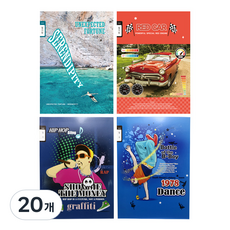 YOUNG ART 小學筆記本 3-6日記本 男童用 20張, 隨機出貨, 20個