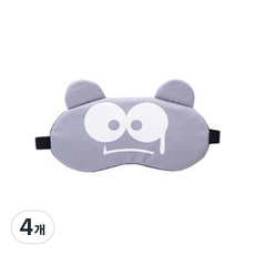 可愛表情眼罩5 刺痛灰色, 1入, 4個