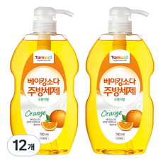 탐사 베이킹소다 주방세제 오렌지향, 780ml, 12개