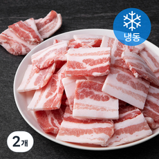 오스트리아산 왕건 돈삼겹살 구이용 4 x 5 x 0.5 cm (냉동), 3kg, 2개
