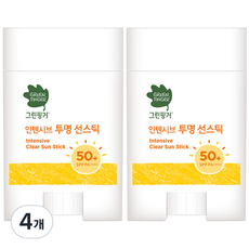 그린핑거 인텐시브 투명 선밤, 20g, 4개