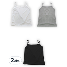 페이퍼먼츠 여성용 베이직 끈나시 3종 2세트 22106 B