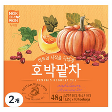NOKCHAWON 綠茶園 南瓜紅豆茶, 1.2g, 2個, 40入
