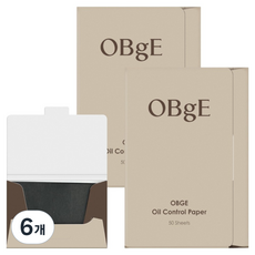 OBgE 오일 컨트롤 페이퍼, 6개, 50개입