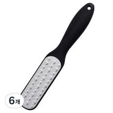 블루코지 풋케어 뒷꿈치 발 각질제거기 블랙, 180g, 6개, 1개입