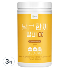 GRN 달큰한끼 알파 프로틴 쉐이크, 700g, 3개