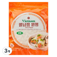원형 월남쌈, 500g, 3개