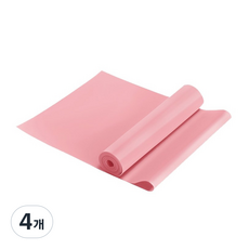 라텍스 요가 밴드, 핑크, 4개