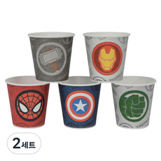 LiLFANT 大理石紋紙杯 5種*40入組 184ml, 2組