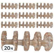 Limit 5孔透明活頁夾 42*15mm, 20個, 13mm, 粉色