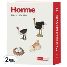 Horme 蒙特梭利鴕鳥生命週期公仔4件套組, 2套