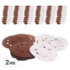 ZENTAKOREA 8孔圓形砂紙 120號, 2套