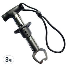 Sea Time T型控魚器 魚嘴夾 魚夾 露營 釣魚, 3個, 混合顏色