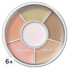 AboutTone 設計多色眼影盤 6.5g, 01 基本, 6個
