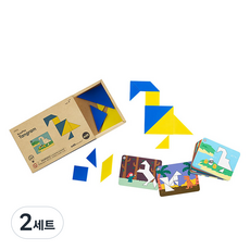 이디엑스에듀케이션 비지플레이 칠교퍼즐 세트 23536, 혼합색상, 1인용, 2세트