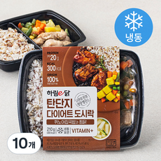 하림이닭 탄단지다이어트 도시락 퀴노아잡곡밥과 찜닭 (냉동), 210g, 10개