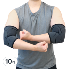 포딜 감탄 팔꿈치 보호대, 10개, 블랙