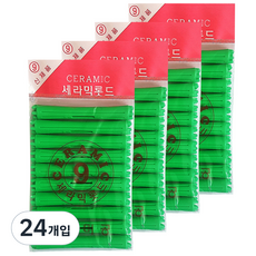 三和美工 陶瓷燙髮髮捲 美容院燙髮專用 9號, 單一顏色, 24個