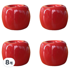 Block Mart 浴室陶瓷牙刷架, 紅色, 8個