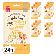 요고펫푸드 소프트 스틱 강아지 간식 72g, 24개, 양고기와 치즈, 12g